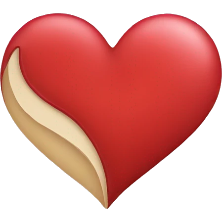 Half heart emoji
