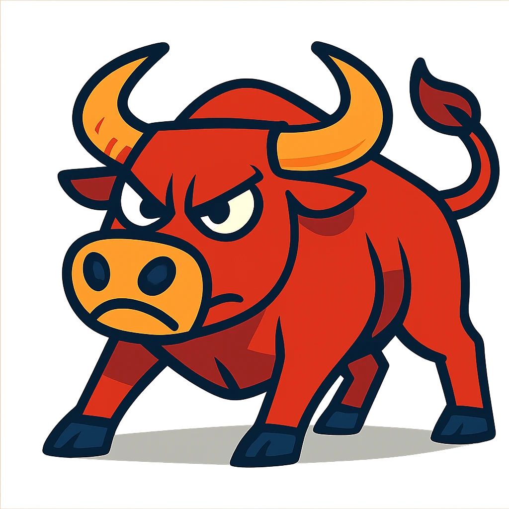 angry mischievous bull emoji