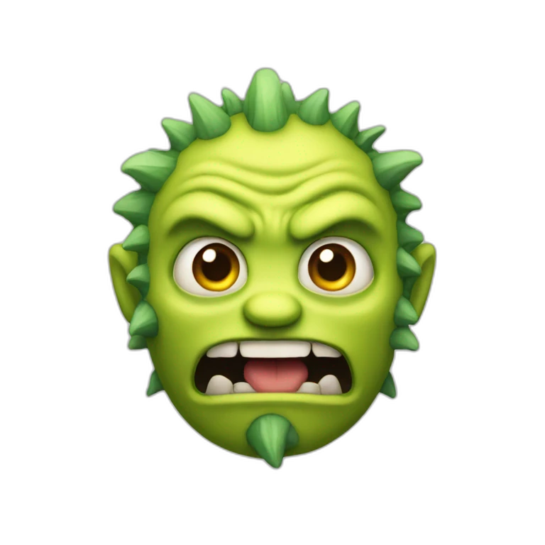 Monstruo enfadado emoji