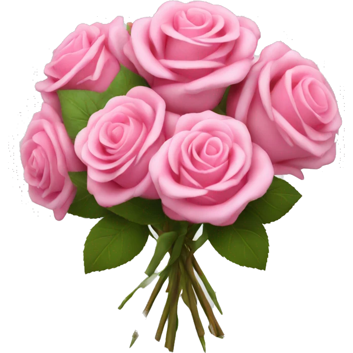 Bouquet of roses pink emoji