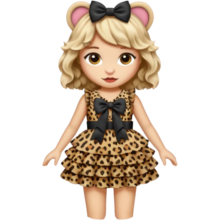 Leopard lolita dress, only dress emoji