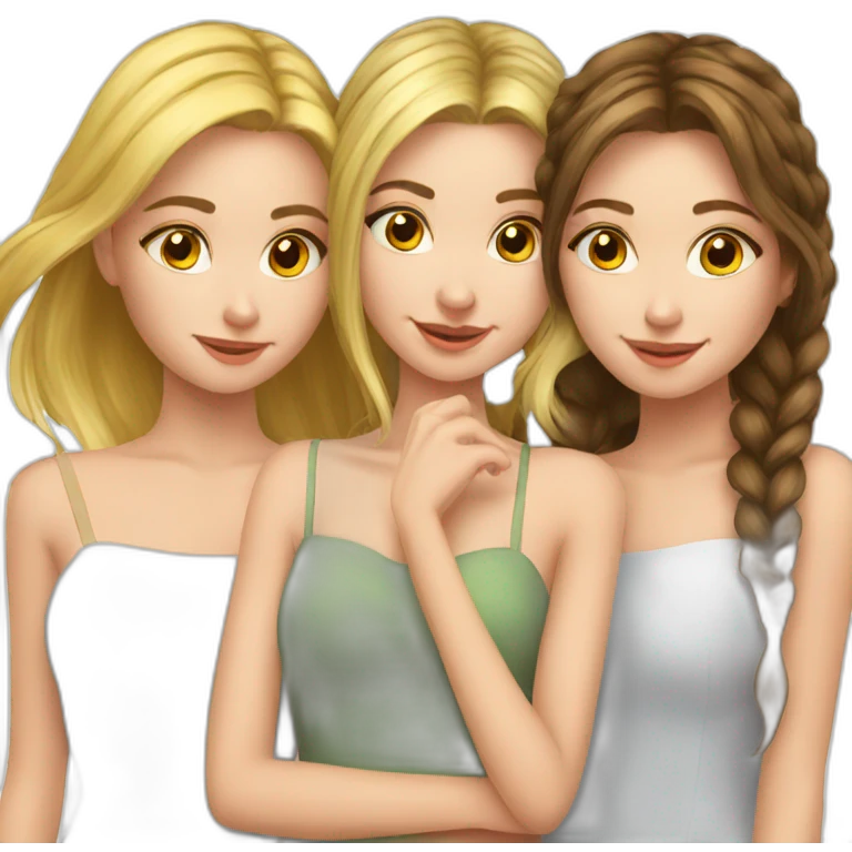 russian-trio-girls-best-friends emoji