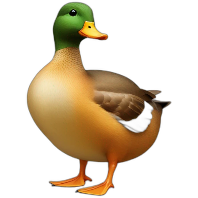 duck with squirrel body emoji
