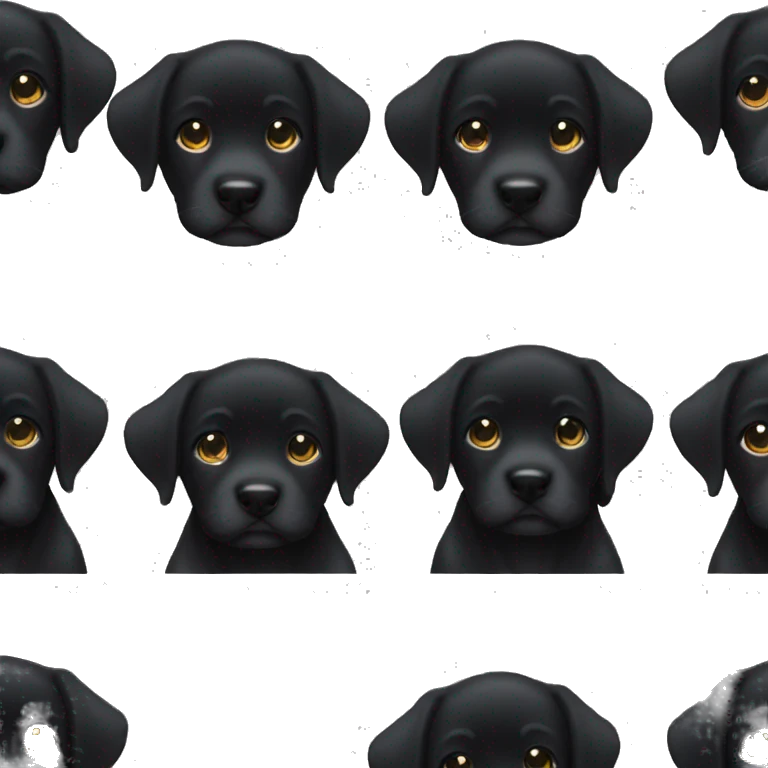 black labrador puppy is crying a lots of tears emoji