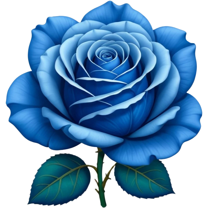 Rosa azul emoji