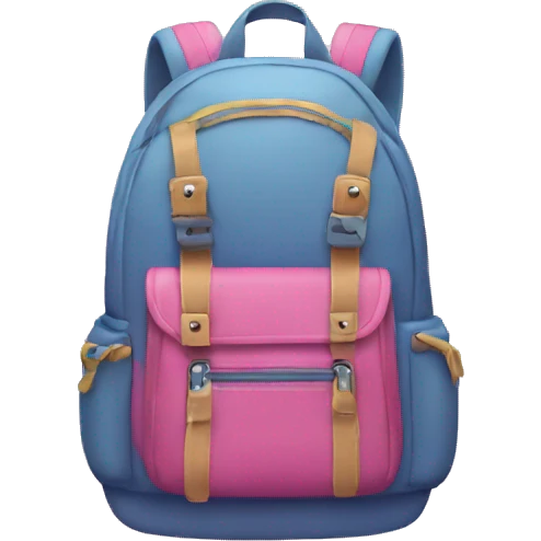 Girly backpack emoji