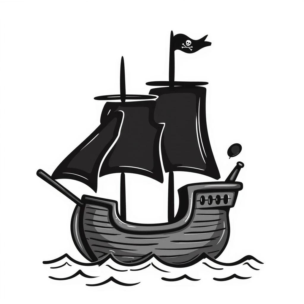 pirate ship emoji