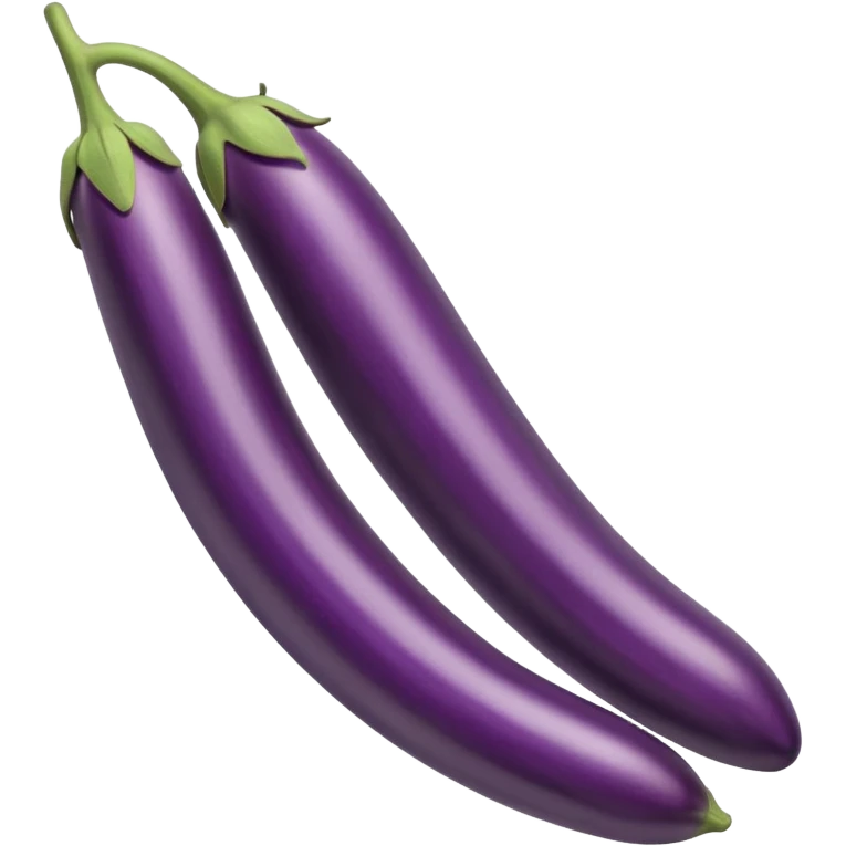 very long and thin straight eggplant emoji