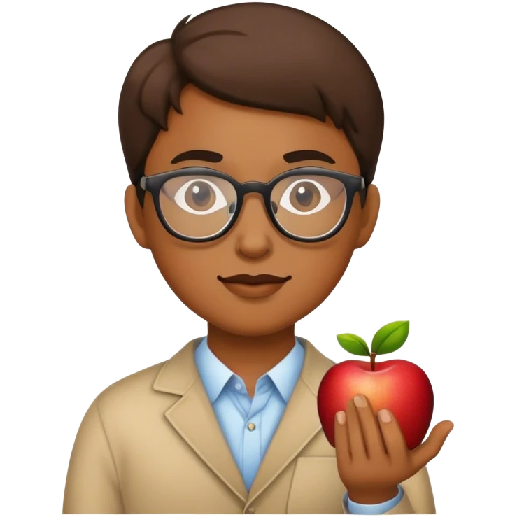 Apple wear glasses emoji