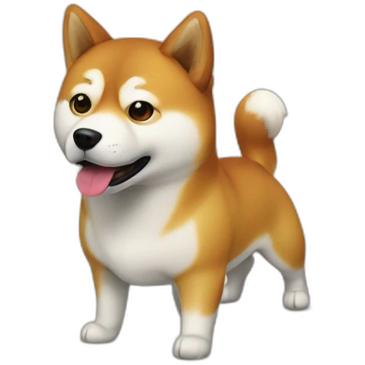 wanted poster featuring a shiba inu emoji