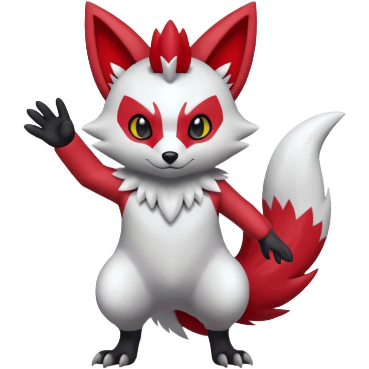 Zorua-Zangoose-Fakémon-hybrid-creature (full body)  emoji