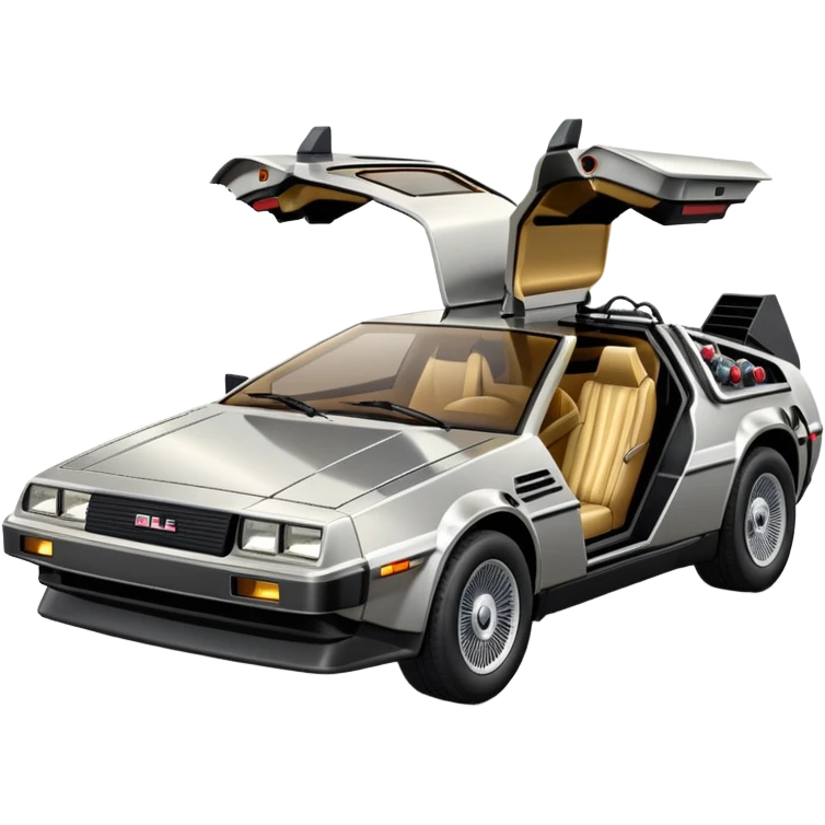 DeLorean DMC-12 doors down emoji