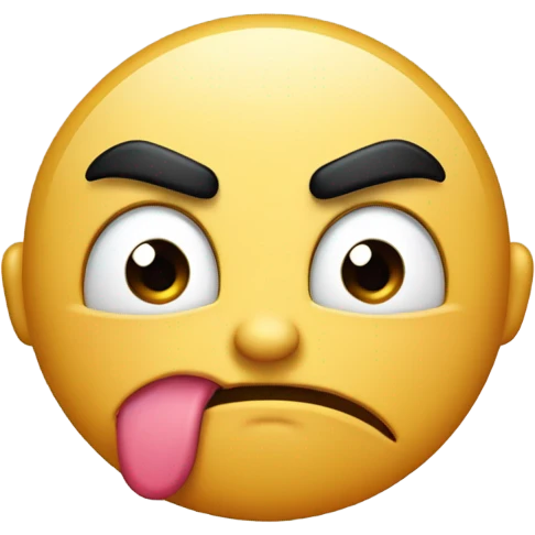 Mad face blowing a kiss emoji