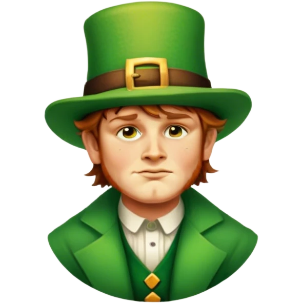 Sad Leprechaun emoji