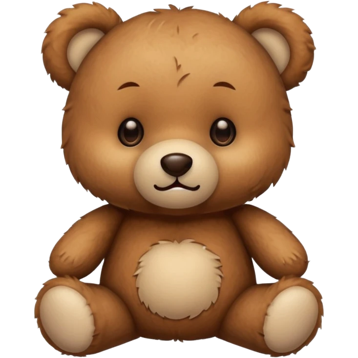 A cute Kawaii teddy bear emoji