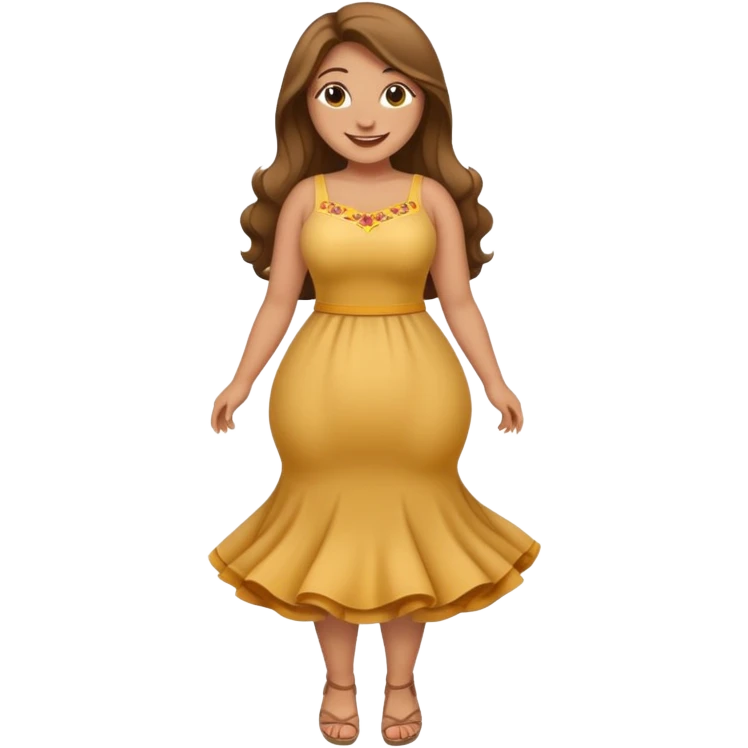curvy woman, full body emoji