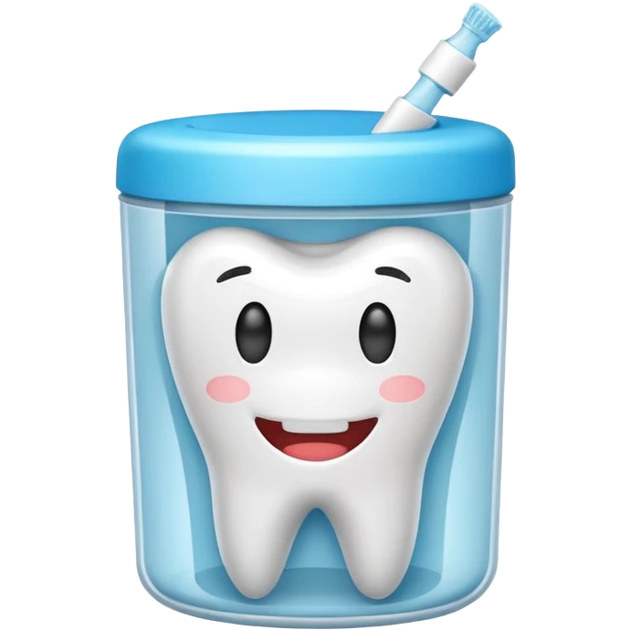 Dental floss in a container   emoji