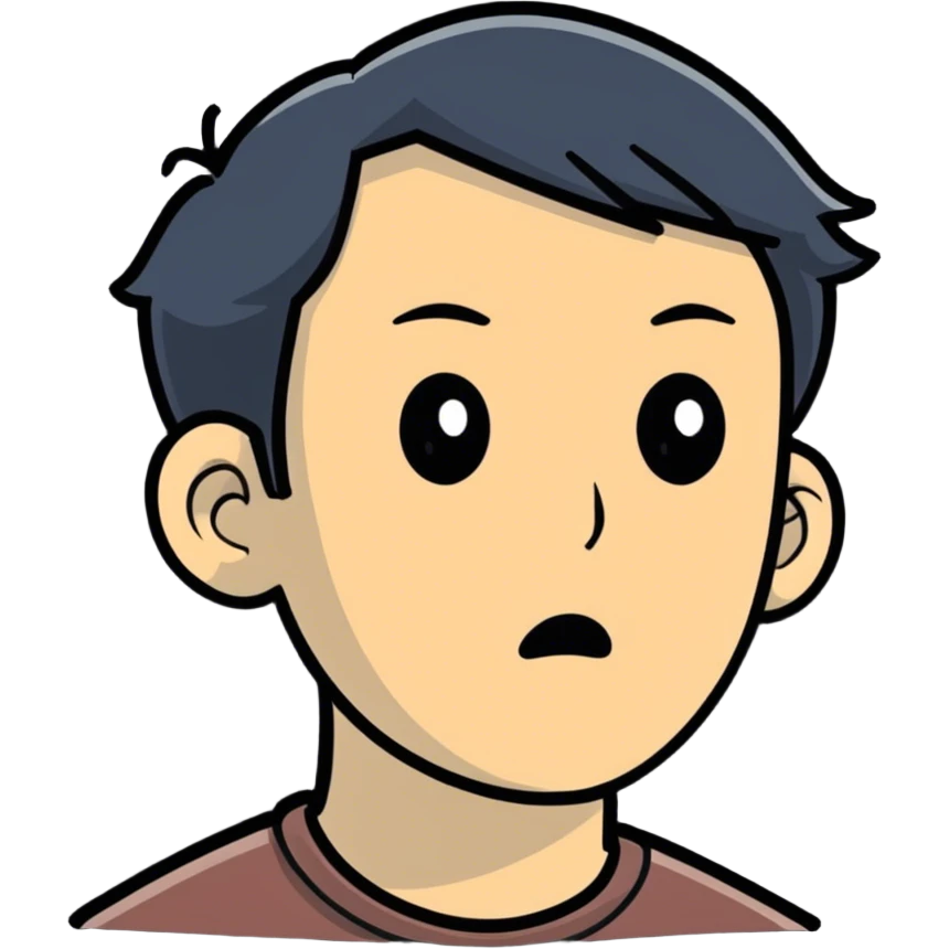 Confused face emoji