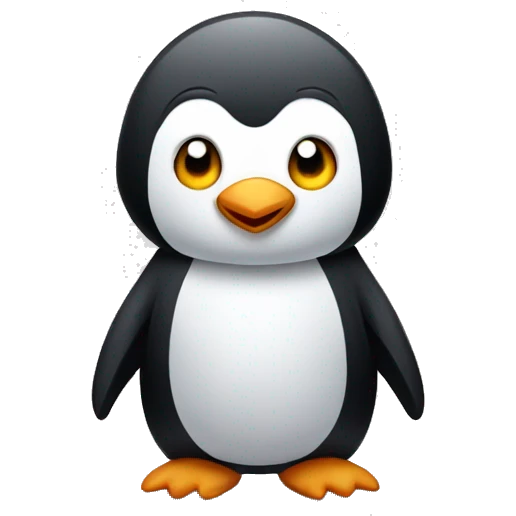 Penguin disguise like a bear  emoji
