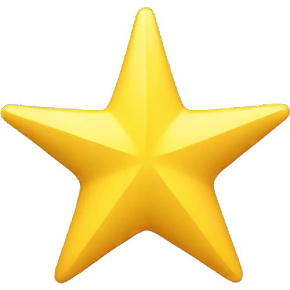 simle 3d rating star emoji