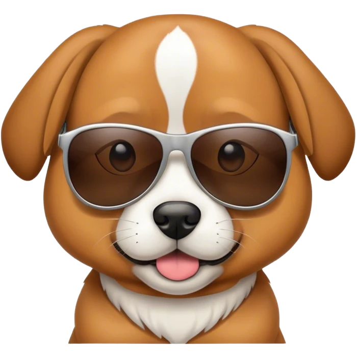 dog with sunglasses emoji