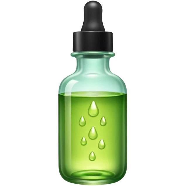 kiehl's serum bottle make liquid a light green emoji