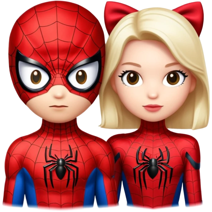 Hello kitty and spider man emoji