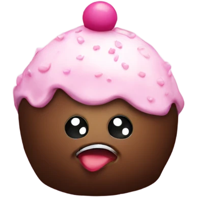 Cake ball emoji