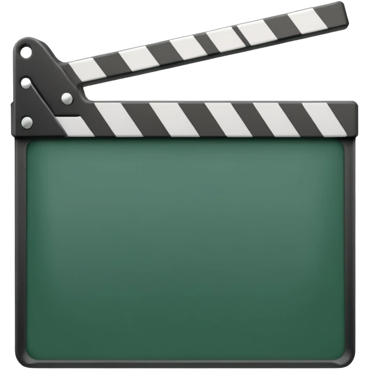 green film slate emoji