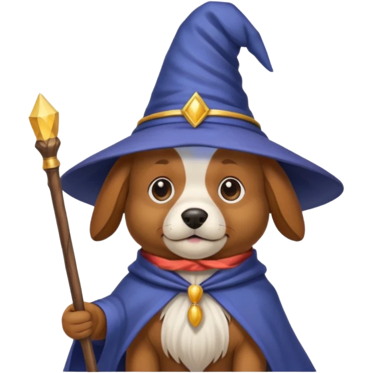 Dog wizard emoji