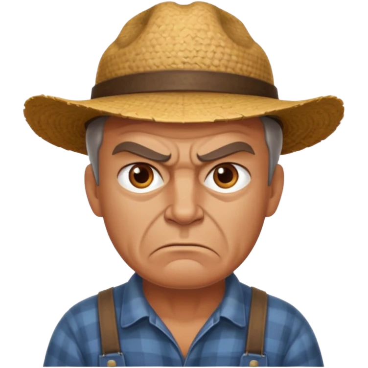 angry farmer emoji