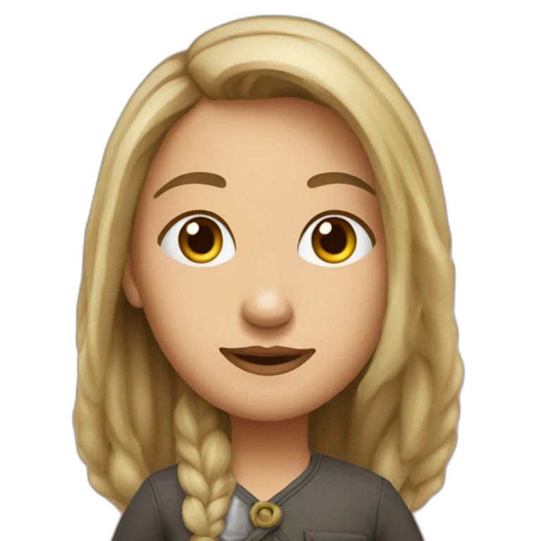 рыжая зеленоглазая кудрявая девушка в очках  emoji