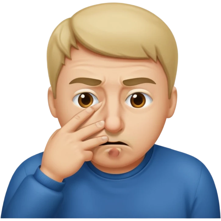 Pinching nose out of disgust  emoji