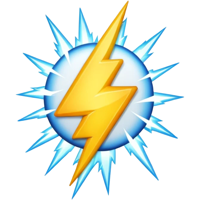 Lightning emoji