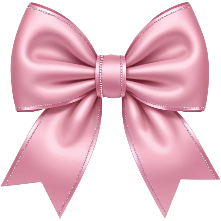 Light pink bow with sparkles  emoji