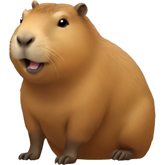 Capybara writing emoji