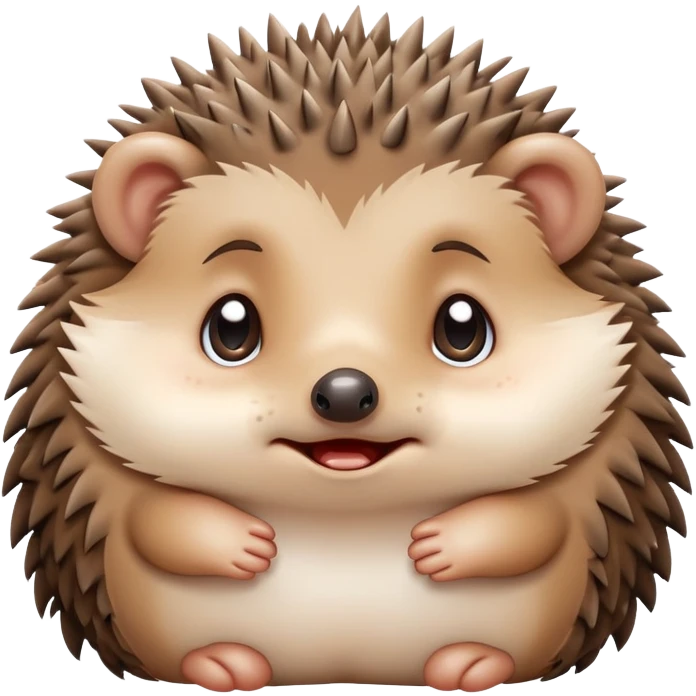 Hedgehog crying in tears emoji