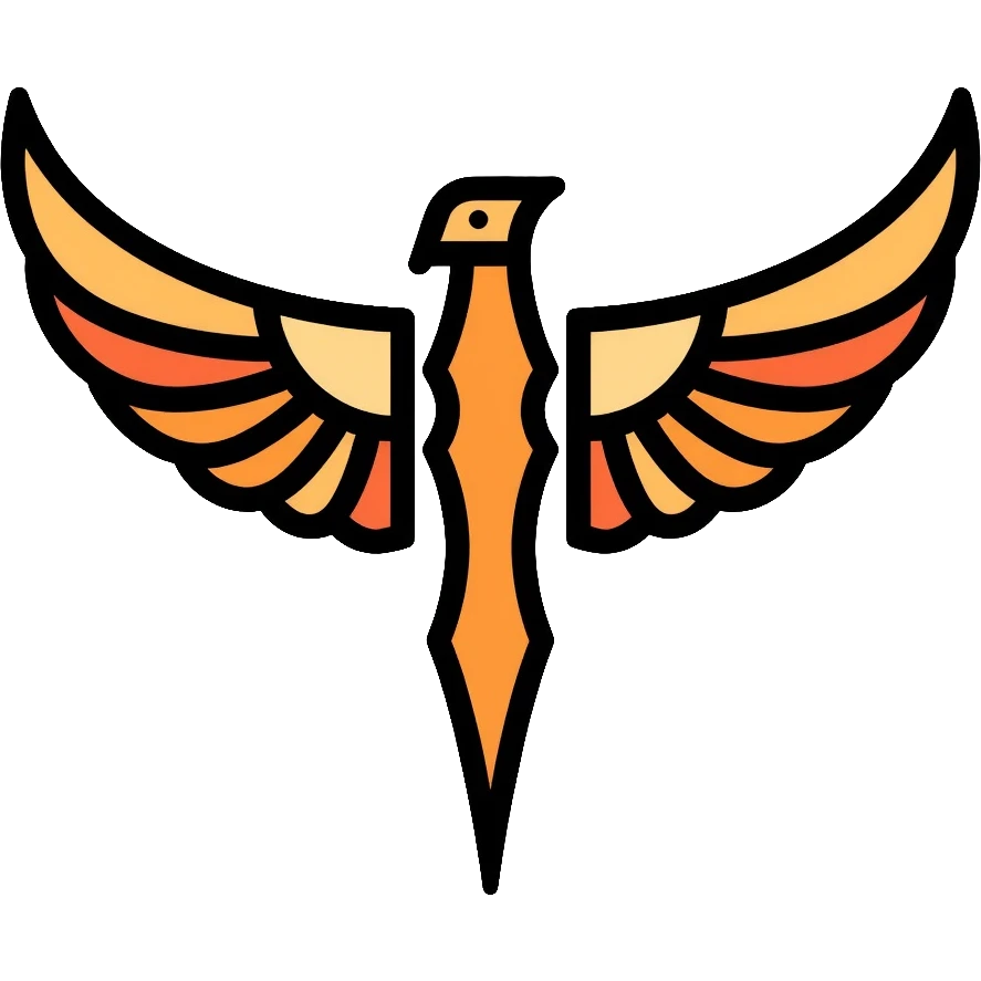 Faravahar Persian symbol, ancient Zoroastrian winged symbol emoji