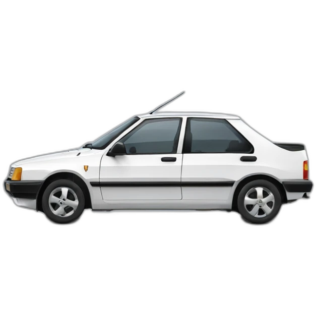white peugeot 309 emoji