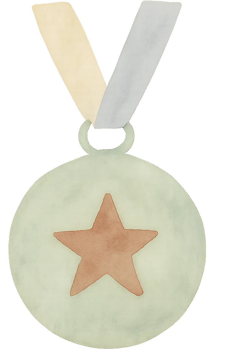 une médaille emoji
