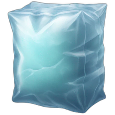 Bagged ice emoji