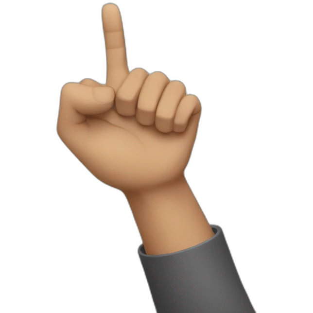 Man Raising Hand emoji