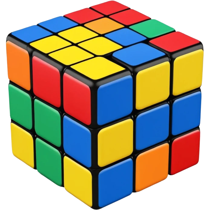 a 3×3 rubik's cube emoji
