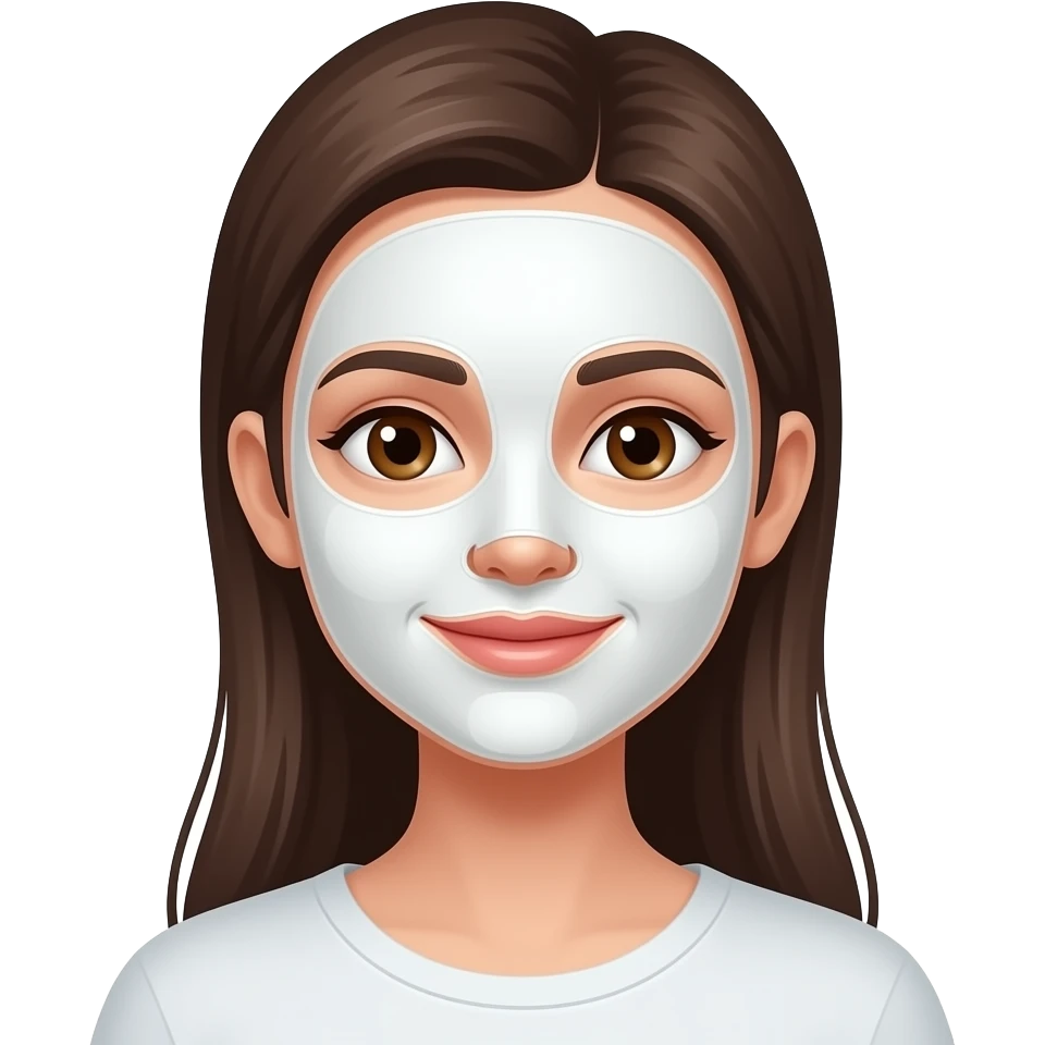 Rutina chica con mascarillas emoji