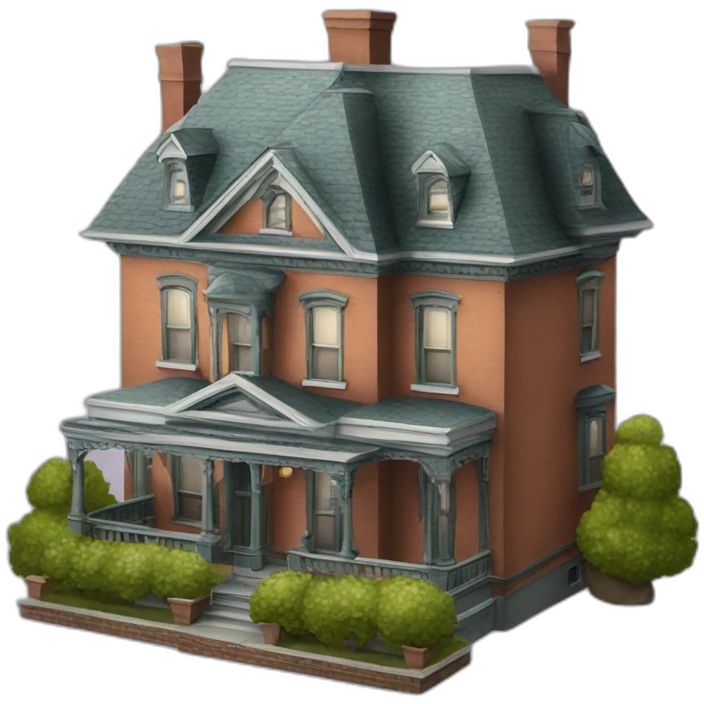 victorian house emoji