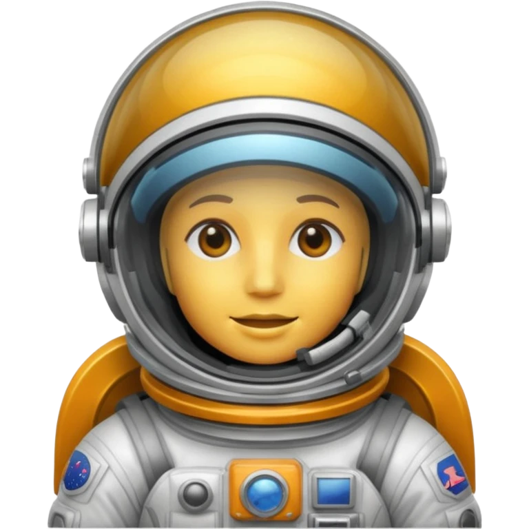 Astronaut helmet with Suggests a contained environment and communication. emoji