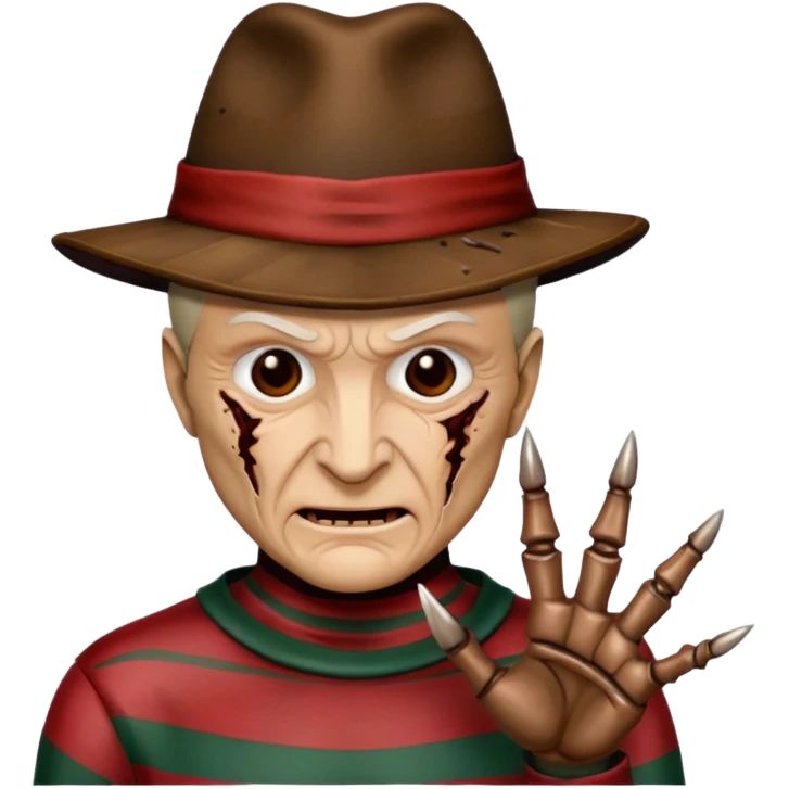 glitter freddy krueger emoji