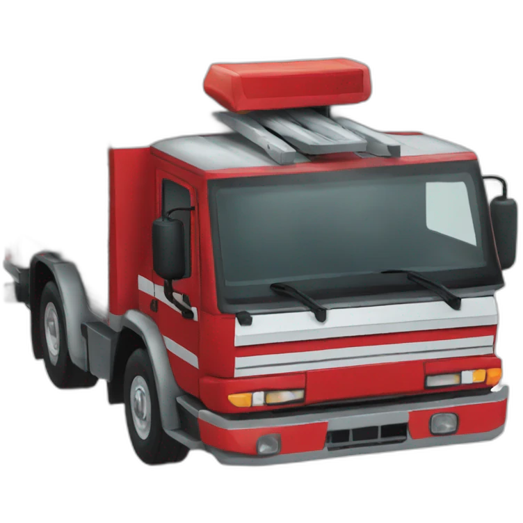 Camion de pompier français emoji