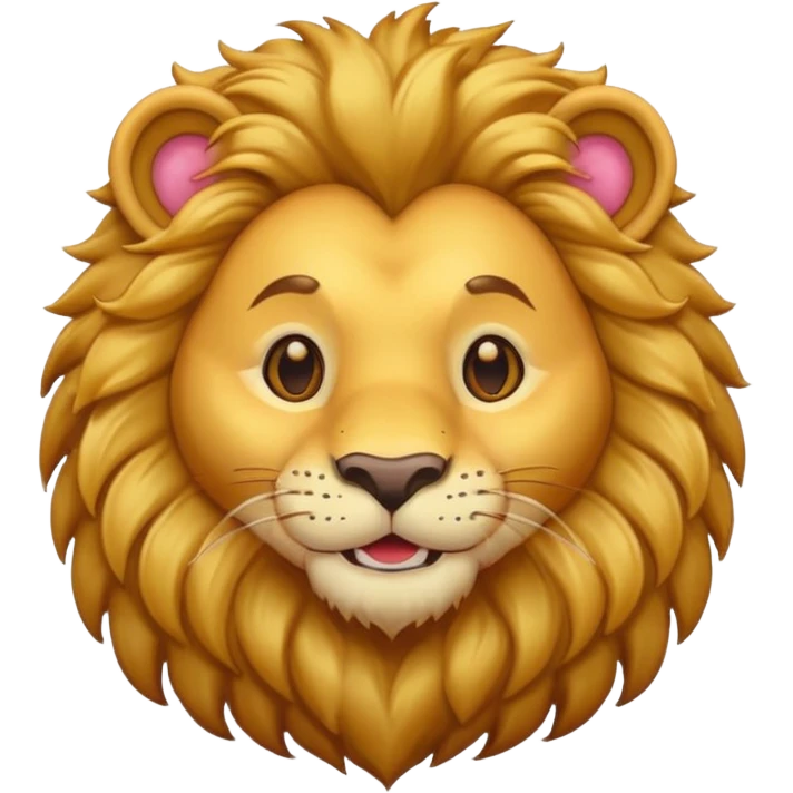 lion with heart eyes emoji