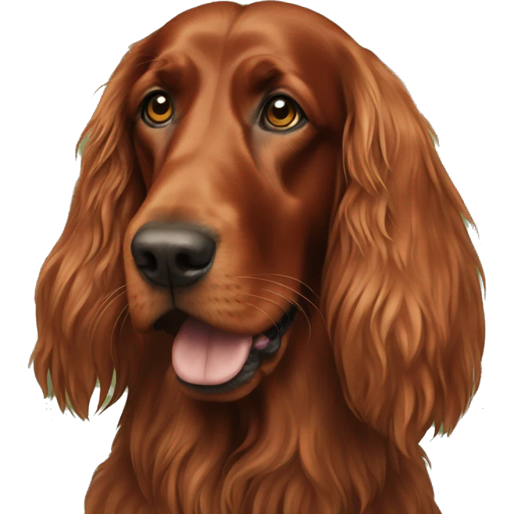 Irish setter dog emoji